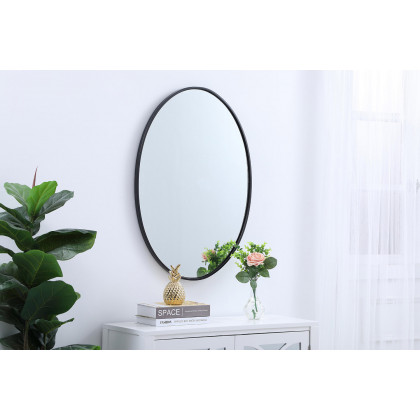 Elegant Wall Mirror - Black, L 34" (MR4624BK)