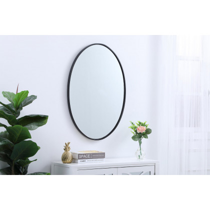Elegant Wall Mirror - Black, L 34" (MR4624BK)