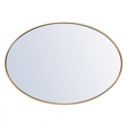 Elegant Wall Mirror - Brass, L 34" (MR4624BR)