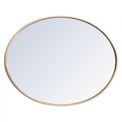 Elegant Wall Mirror - Brass, L 34" (MR4624BR)