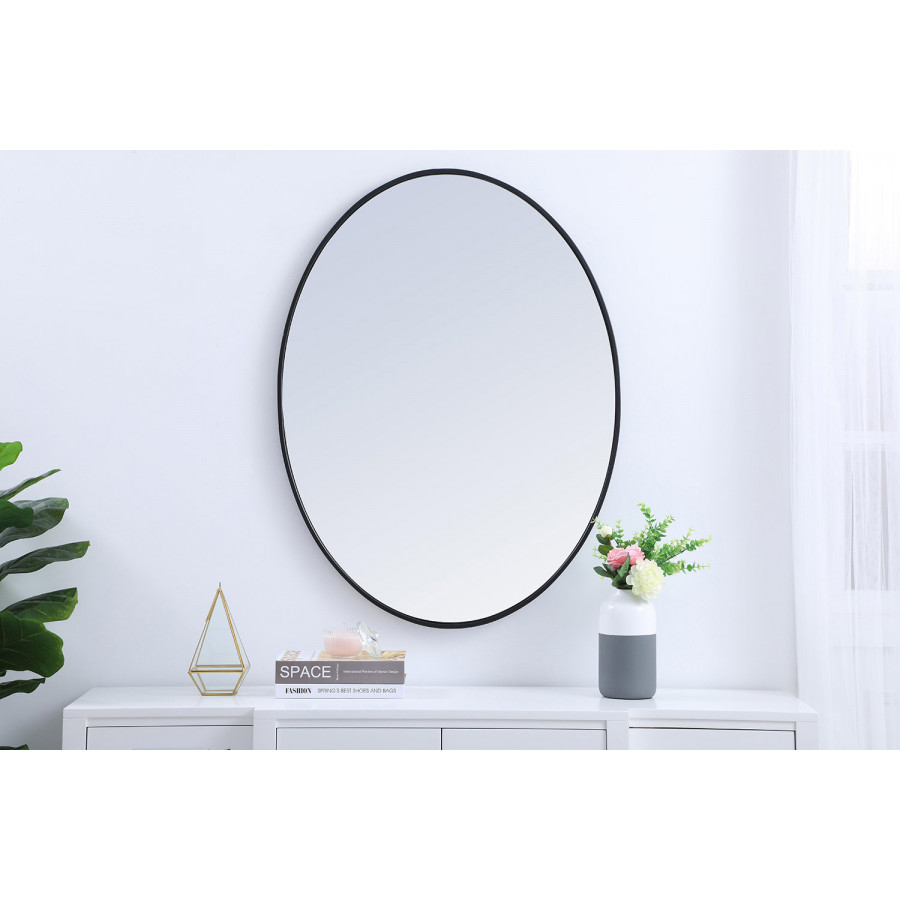 Elegant Wall Mirror - Black, L 40" (MR4630BK)