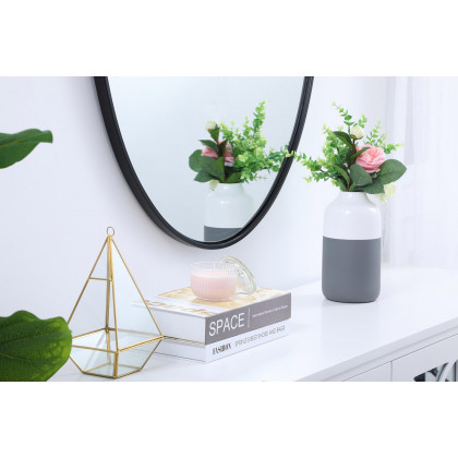 Elegant Wall Mirror - Black, L 40" (MR4630BK)