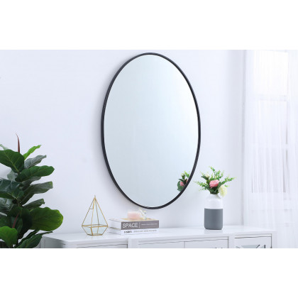 Elegant Wall Mirror - Black, L 40" (MR4630BK)