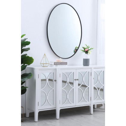 Elegant Wall Mirror - Black, L 40" (MR4630BK)