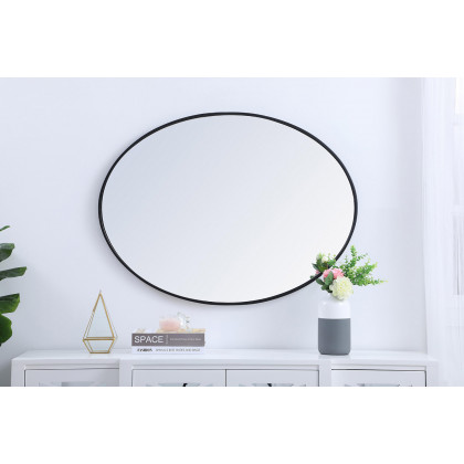 Elegant Wall Mirror - Black, L 40" (MR4630BK)