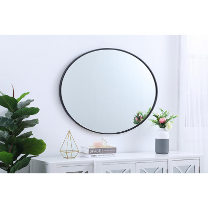 Elegant Wall Mirror - Black, L 40" (MR4630BK)