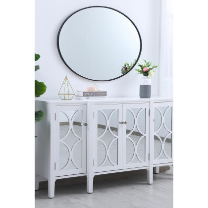 Elegant Wall Mirror - Black, L 40" (MR4630BK)