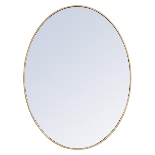 Elegant Wall Mirror - Brass, L 40" (MR4630BR)
