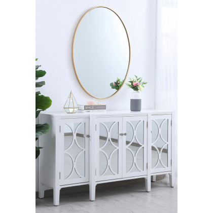 Elegant Wall Mirror - Brass, L 40" (MR4630BR)