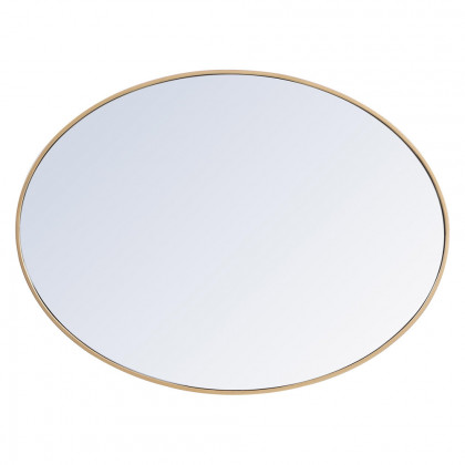 Elegant Wall Mirror - Brass, L 40" (MR4630BR)
