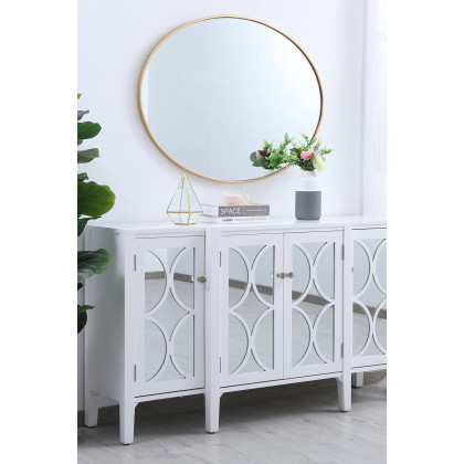 Elegant Wall Mirror - Brass, L 40" (MR4630BR)