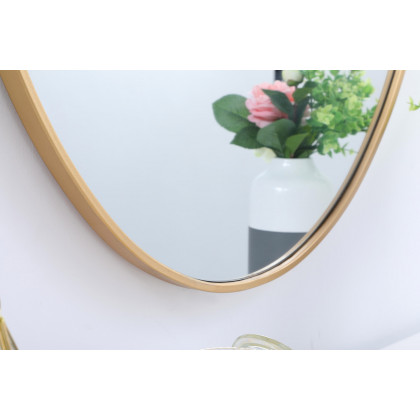 Elegant Wall Mirror - Brass, L 40" (MR4630BR)