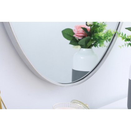 Elegant Wall Mirror - Silver, L 40" (MR4630S)