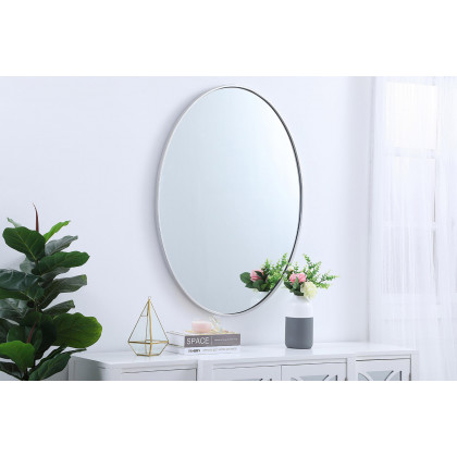 Elegant Wall Mirror - Silver, L 40" (MR4630S)
