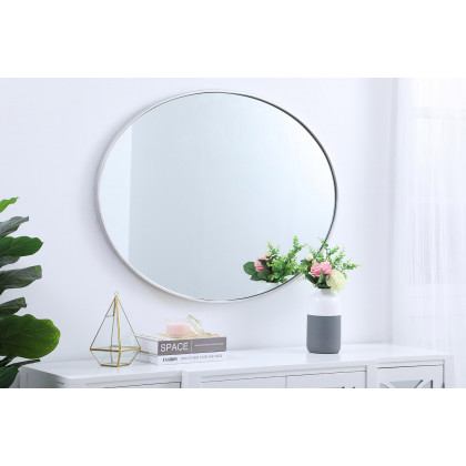 Elegant Wall Mirror - Silver, L 40" (MR4630S)