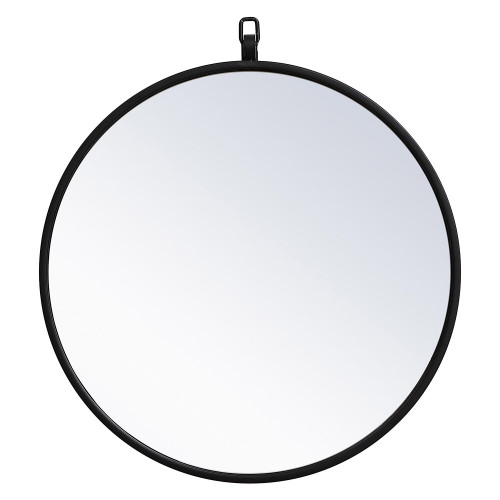 Elegant Wall Mirror - Black, L 18" (MR4718BK)