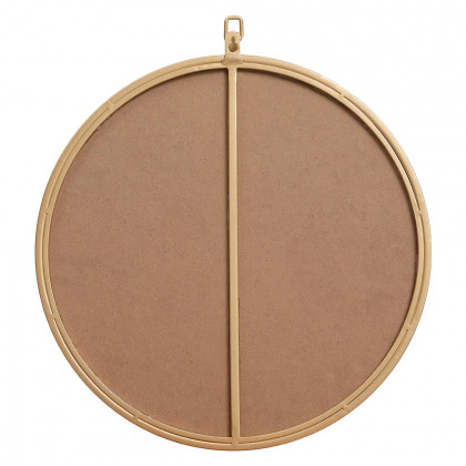 Elegant Wall Mirror - Brass, L 18" (MR4718BR)