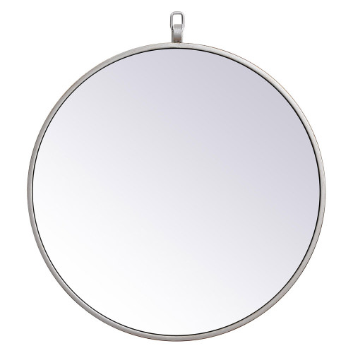 Elegant Wall Mirror - Silver, L 18" (MR4718S)