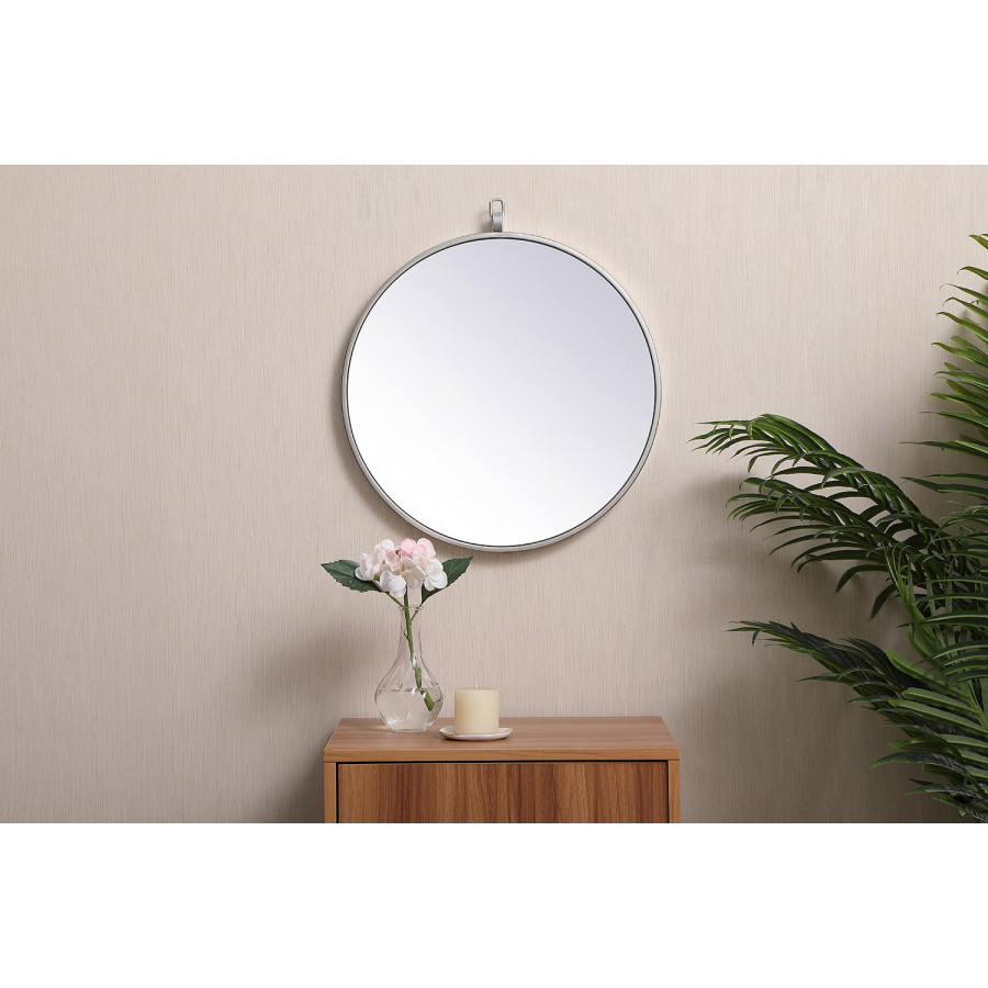 Elegant Wall Mirror - Silver, L 18" (MR4718S)