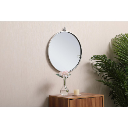 Elegant Wall Mirror - Silver, L 18" (MR4718S)