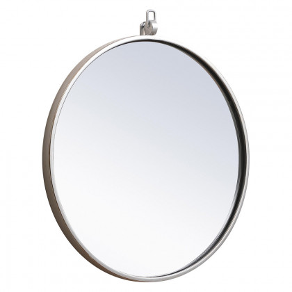 Elegant Wall Mirror - Silver, L 18" (MR4718S)