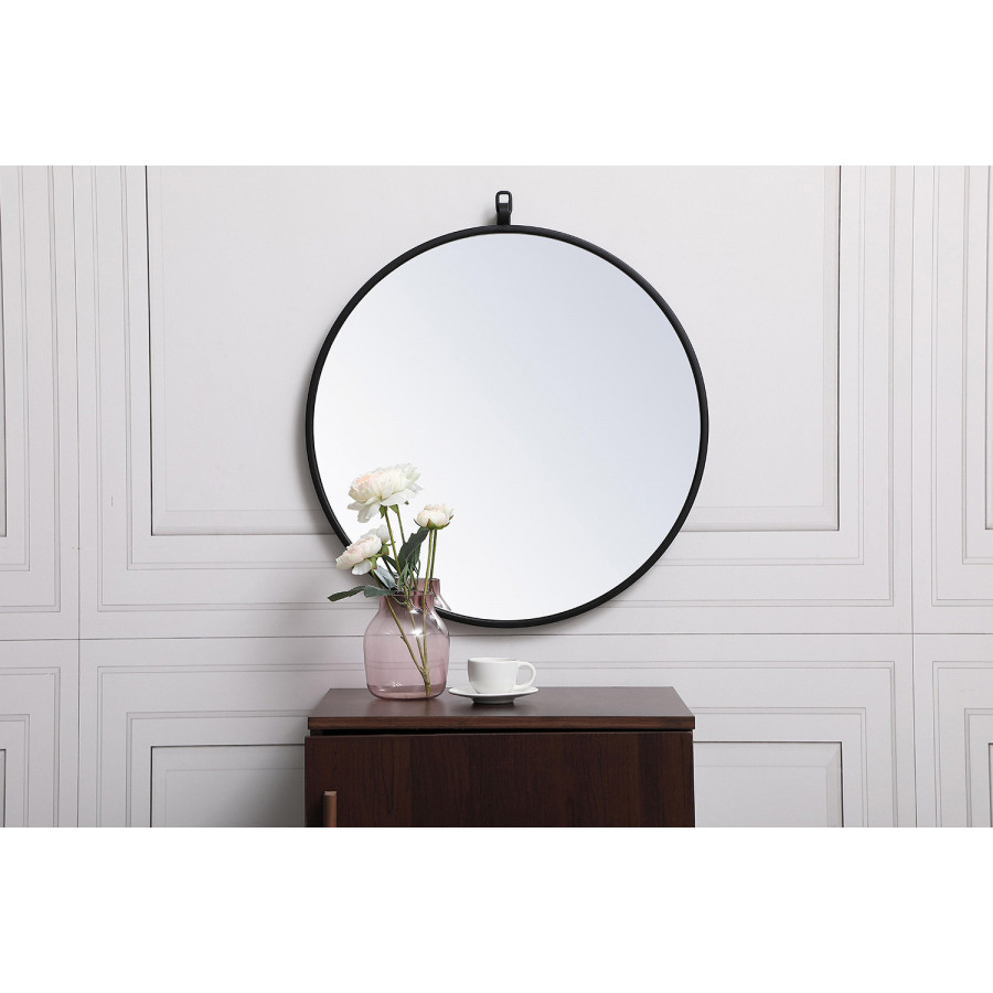 Elegant Wall Mirror - Black, L 21" (MR4721BK)