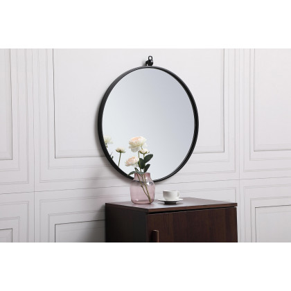 Elegant Wall Mirror - Black, L 21" (MR4721BK)