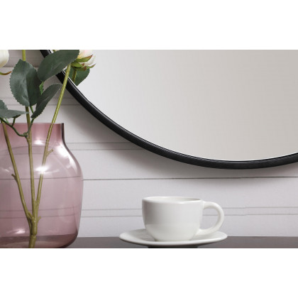 Elegant Wall Mirror - Black, L 21" (MR4721BK)