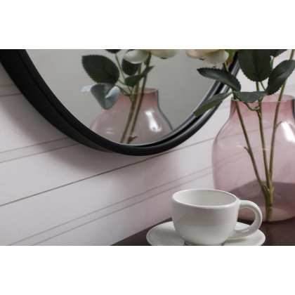 Elegant Wall Mirror - Black, L 21" (MR4721BK)
