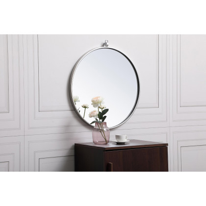 Elegant Wall Mirror - Silver, L 21" (MR4721S)
