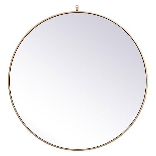 Elegant Wall Mirror - Brass, L 39" (MR4739BR)