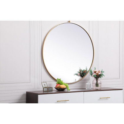 Elegant Wall Mirror - Brass, L 39" (MR4739BR)