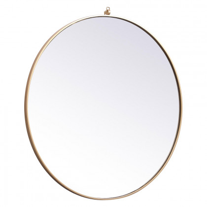 Elegant Wall Mirror - Brass, L 39" (MR4739BR)