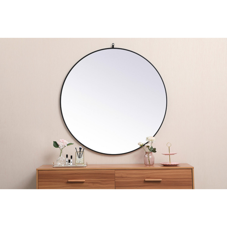Elegant Wall Mirror - Black, L 45" (MR4745BK)