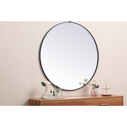 Elegant Wall Mirror - Black, L 45" (MR4745BK)