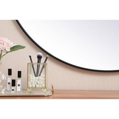 Elegant Wall Mirror - Black, L 45" (MR4745BK)