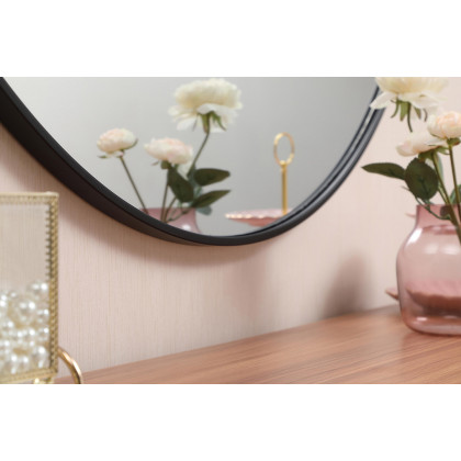 Elegant Wall Mirror - Black, L 45" (MR4745BK)