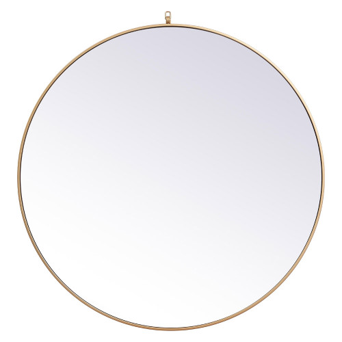 Elegant Wall Mirror - Brass, L 45" (MR4745BR)