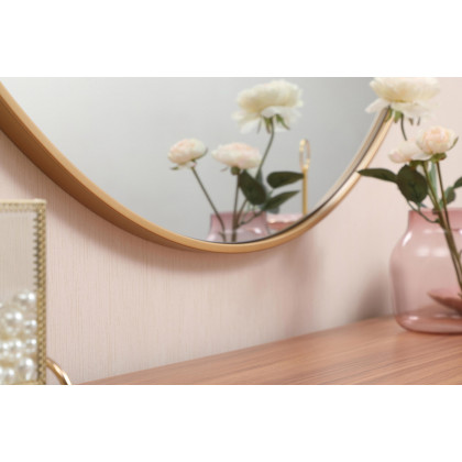 Elegant Wall Mirror - Brass, L 45" (MR4745BR)