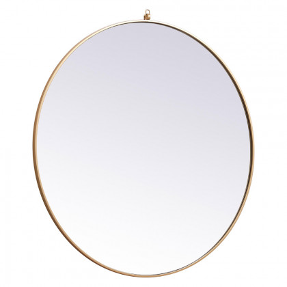 Elegant Wall Mirror - Brass, L 45" (MR4745BR)