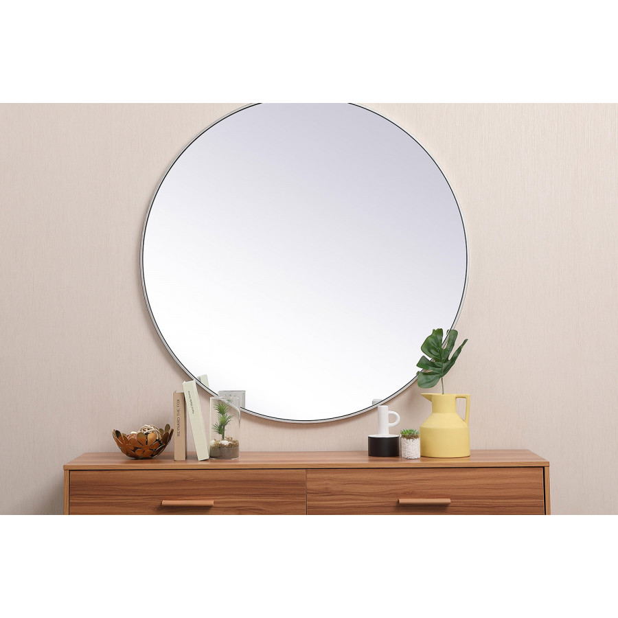 Elegant Wall Mirror - Silver, L 45" (MR4745S)