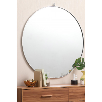 Elegant Wall Mirror - Silver, L 45" (MR4745S)