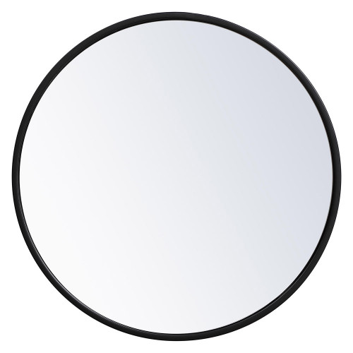 Elegant Wall Mirror - Black, L 18" (MR4818BK)
