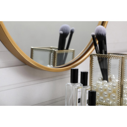 Elegant Wall Mirror - Brass, L 18" (MR4818BR)