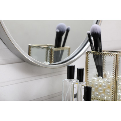 Elegant Wall Mirror - Silver, L 18" (MR4818S)