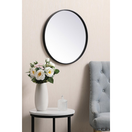 Elegant Wall Mirror - Black, L 21" (MR4821BK)