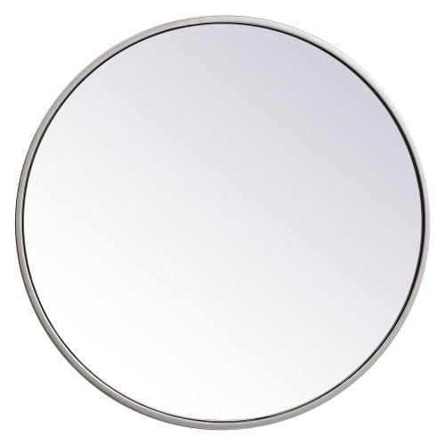 Elegant Wall Mirror - Silver, L 21" (MR4821S)
