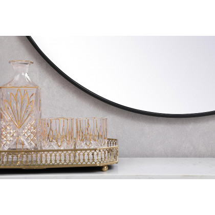 Elegant Wall Mirror - Black, L 39" (MR4839BK)