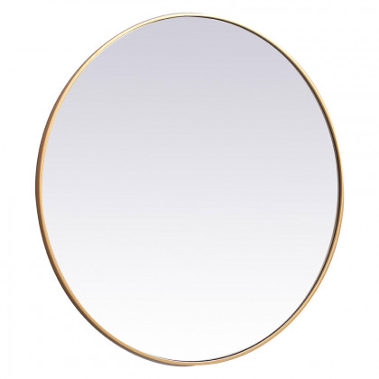 Elegant Wall Mirror - Brass, L 39" (MR4839BR)