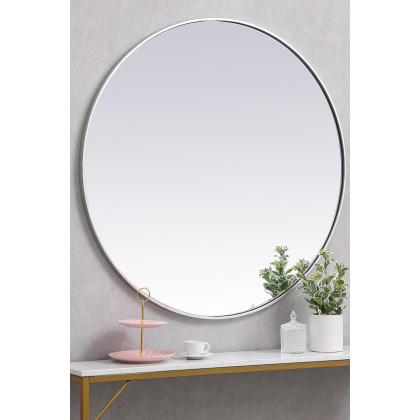 Elegant Wall Mirror - Silver, L 39" (MR4839S)